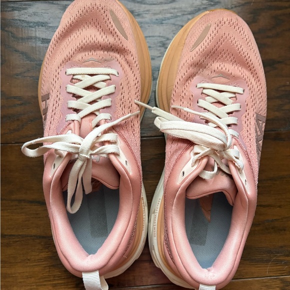 Women’s Coral Hokas Size 7 - Picture 3 of 7